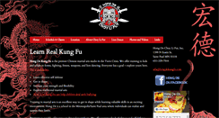 Desktop Screenshot of hongdekungfu.com